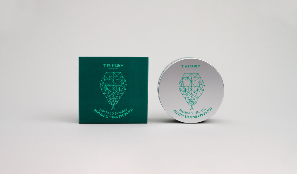 Гидрогелевые патчи для век Trimay Emerald syn-ake peptide lifting eye patch 90 шт