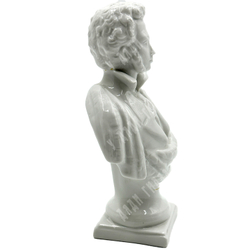 Скульптура Пушкин А.С., бюст. СССР, Дулевский фарфоровый завод, 1983. Автор Бржезицкая А.Д.