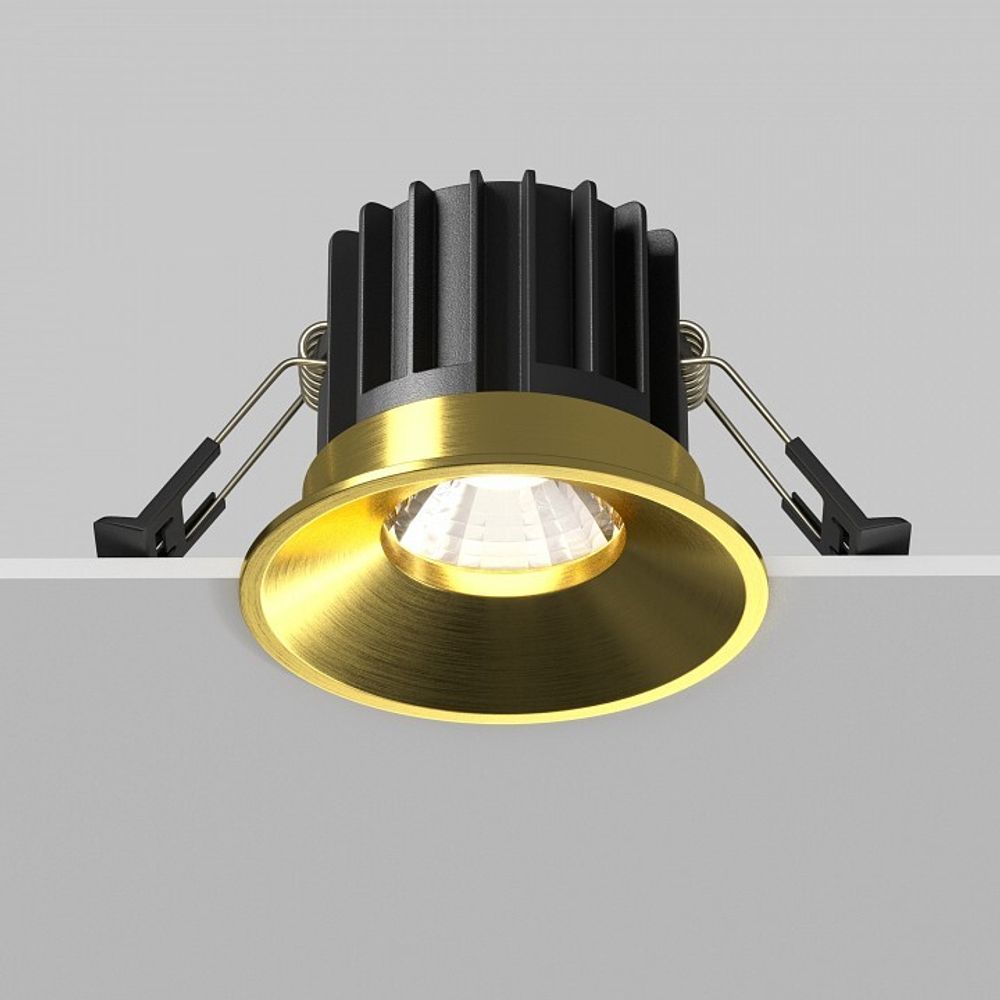 Встраиваемый светильник Maytoni Round DL058-12W4K-BS