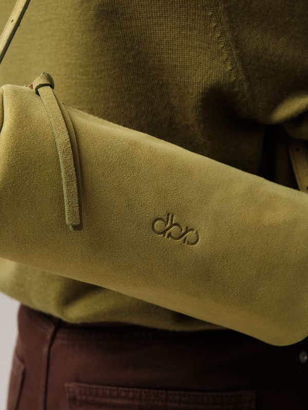Замшевая сумка DBR 31343 киви/велюр
