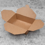 Контейнер Fold Box Оригамо, 165х130х53 мм, 900 мл, крафт, 270 штук