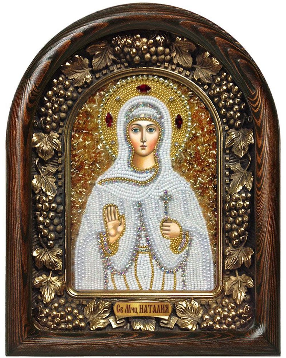 Икона Святая мученица Наталья бисер