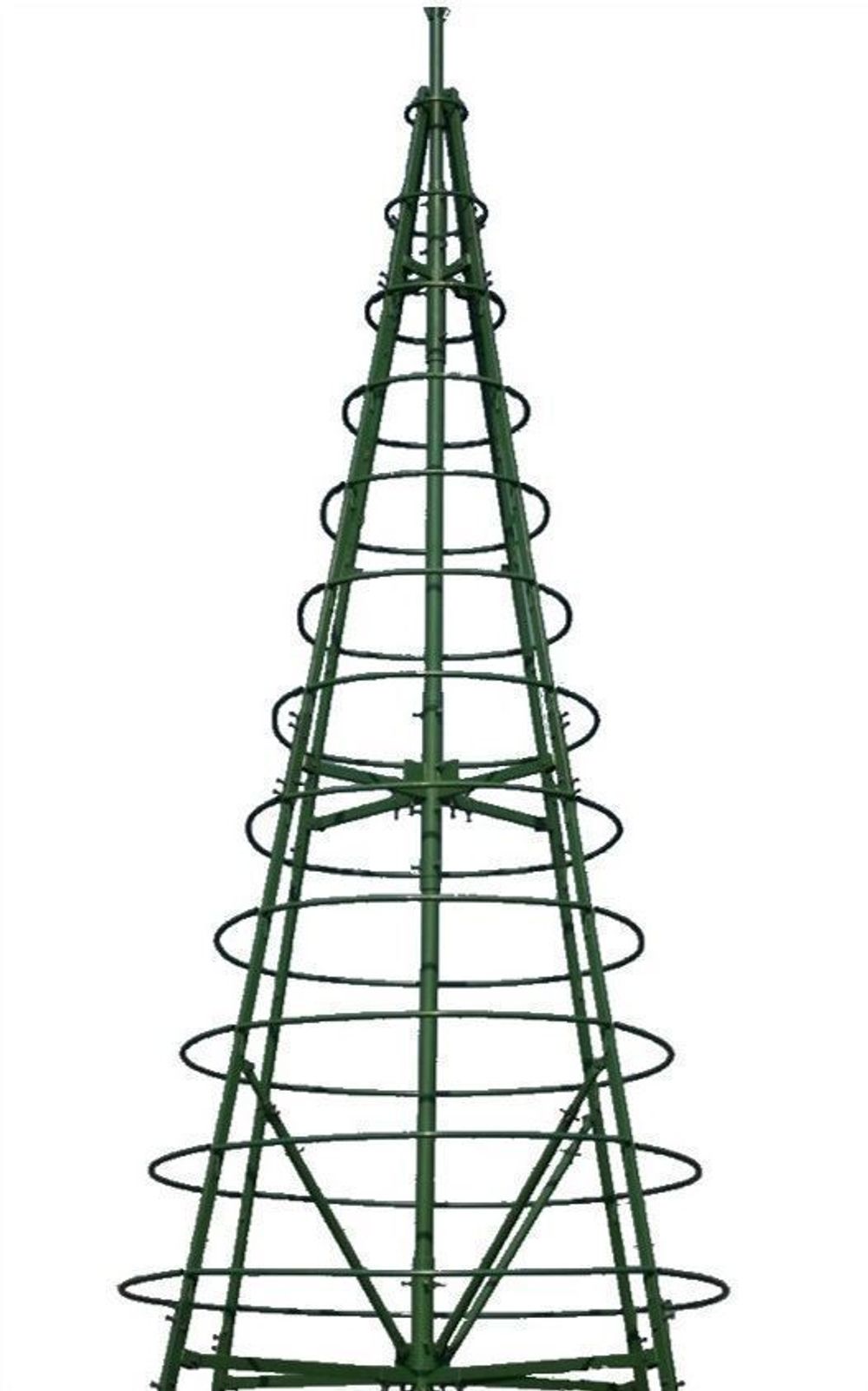 Уличная елка каркасная «Евро-2 белая» (белая пвх) 24 м