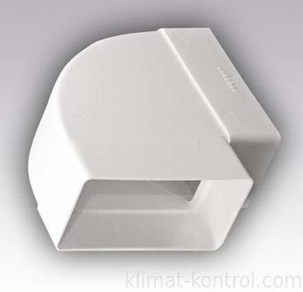 Колено горизонтальное пластик 90° 55*110 511КГП ERA title=