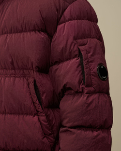C.P. Company Eco Chrome Down Jacket Burgundy