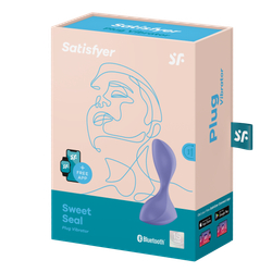 Анальная пробка Satisfyer Sweet Seal с вибрацией и управлением с телефона, лиловая