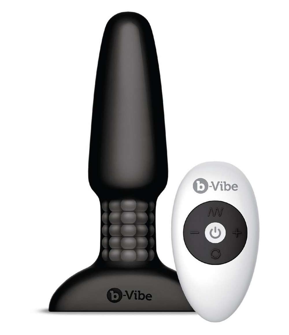 Вибровтулка b-Vibe Rimming Plug, ротация шариков, 15,2 см