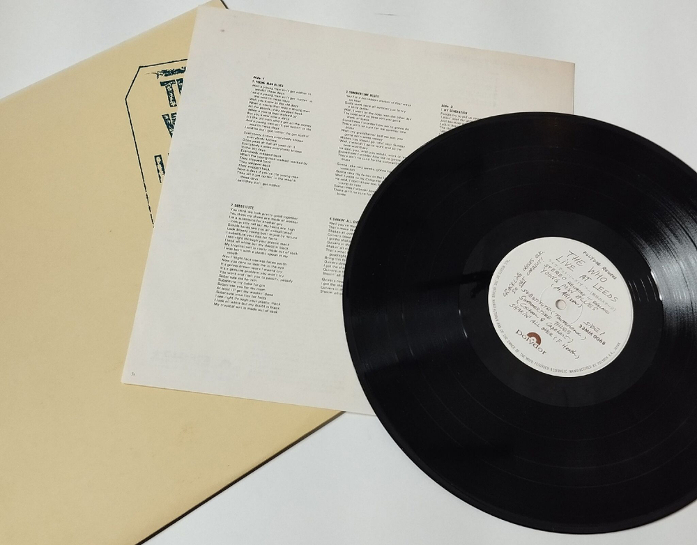 Винтажная виниловая пластинка LP The Who Leeds (Japan 1981) (No Obi)