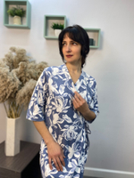 Халат женский "Эльза М.П" на запах (ТрикТекс)