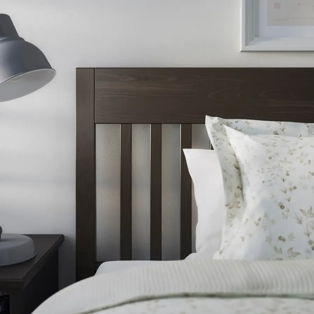 Каркас кровати - IKEA IDANÄS/IDANAS, 200х140 см, темно-коричневый, ИДАНЭС ИКЕА
