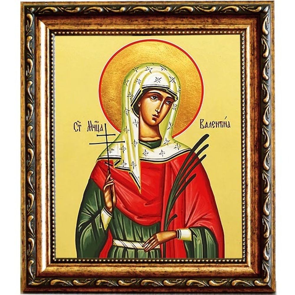 Валентина (Алевтина) Кесарийская Святая мученица. Икона на холсте