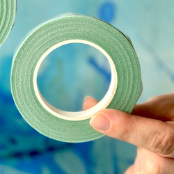 Тейп лента светлая флористическая 13 мм * 27 м (цвет мятный, 1 шт)