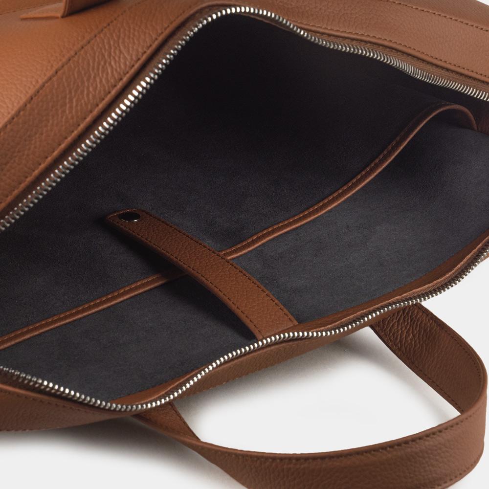 Сумка для ноутбука и документов Bocage Business из кожи теленка, цвета карамель