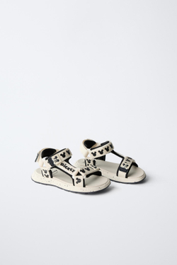 ZARA САНДАЛИИ С ПРИНТОМ «МИККИ МАУС» ©DISNEY, БЕЛЫЙ