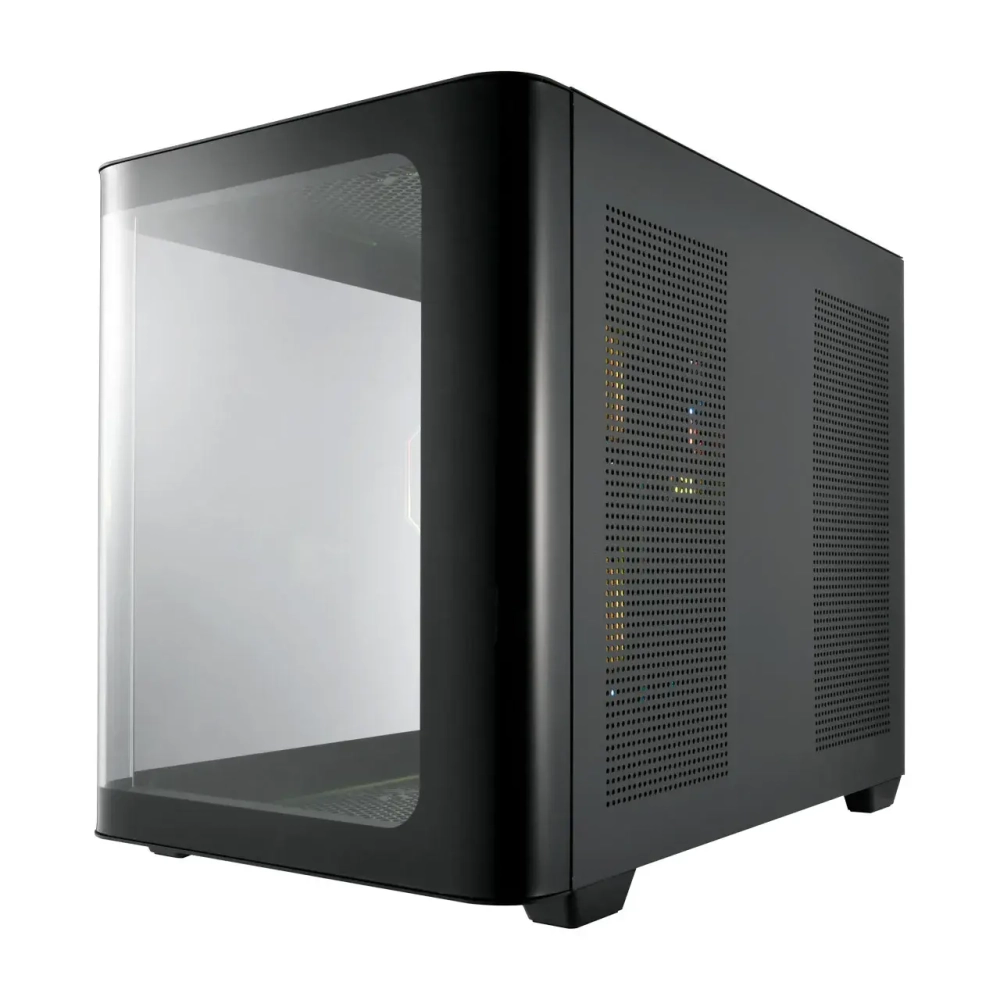 Корпус FSP S380-BA, Mid-Tower, M-ATX, Mini-ITX,USB 3.2 Gen 1 Type-A,USB 3.2 Gen 1 Type-C,ARGB вентиляторы,3x120мм,черный