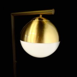 Торшер Geneva Single Glass Globe Floor Lamp