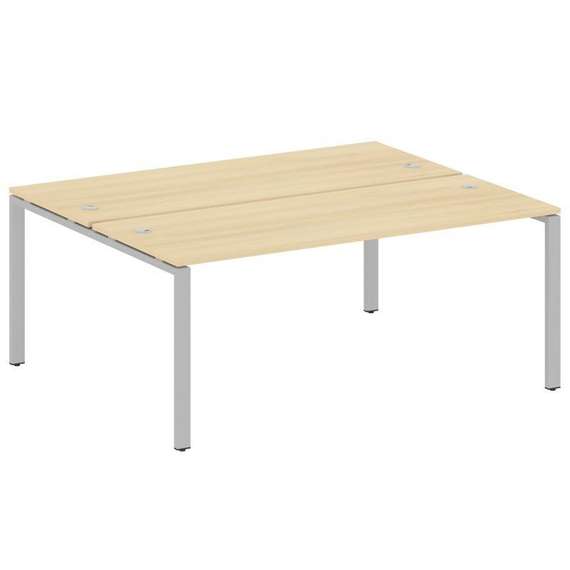 Metal System Рабочая станция на П-образном м/к БП.РАС-СП-2.5 Акация Лорка/Металл Серый 1800*1475*750