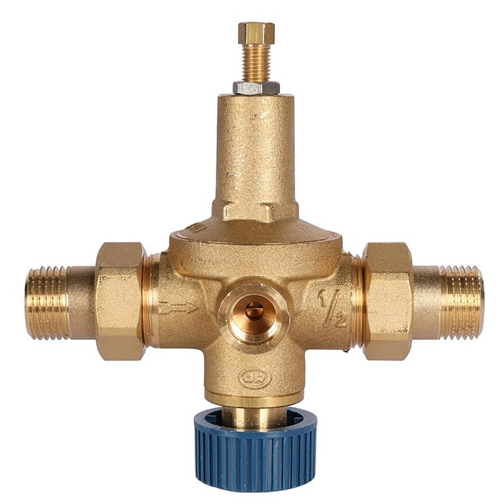 Клапан подпиточный автоматический STOUT - 1/2" (НР/НР, настройка 0.5-4 бар)