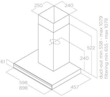 Вытяжка ELICA ADELE  BLIX/A/90