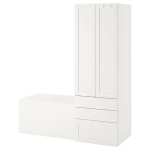 Детская гардеробная комбинация - IKEA PLATSA SMÅSTAD/SMASTAD, 150x57x180см, белый, ПЛАТСА СМОСТАД ИКЕА