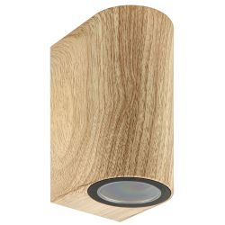 UUL-P52A 2х6W-GU10 IP65 PINE Светильник уличный. под две лампы GU10. Архитектурный накладной. Цвет корпуса сосна. TM Uniel