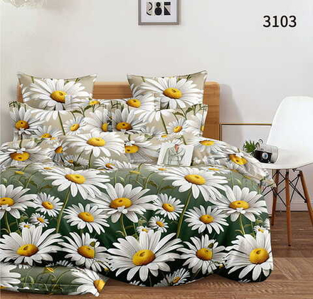 КПБ 2 сп с простыней на рез. 180х200 БЯЗЬ "БР29"