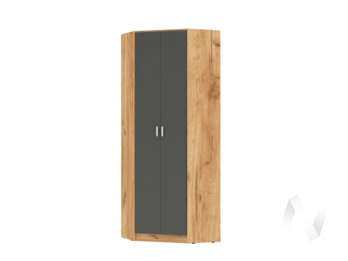 Шкаф угловой Детская Мартина (дуб крафт/графит)