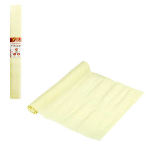 Бумага крепированная флористическая 50*250 см лимонная ОСТРОВ СОКРОВИЩ 110 г/м2 (112541)