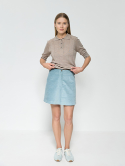 Юбка мини из вельвета