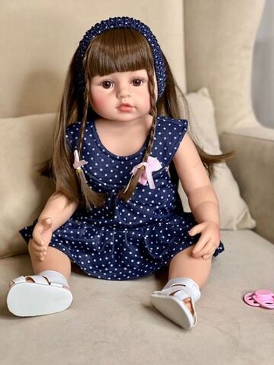 Кукла Реборн виниловая 55см в пакете (FA-125)
