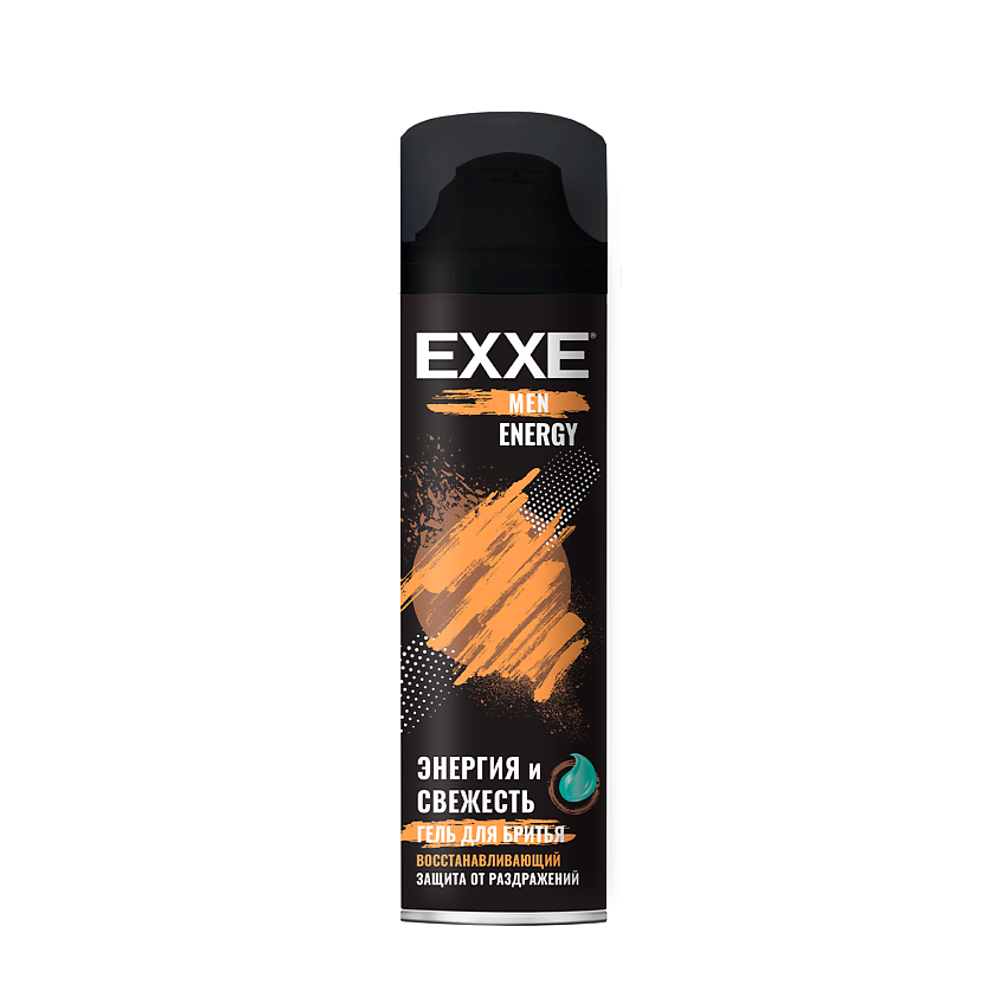 EXXE Men Гель для бритья Energy, восстанавливающий, 200 мл