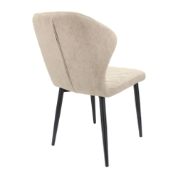 Стул "Монро" (арт. 338), велюр Бренди В03 бежевый, ножки черные