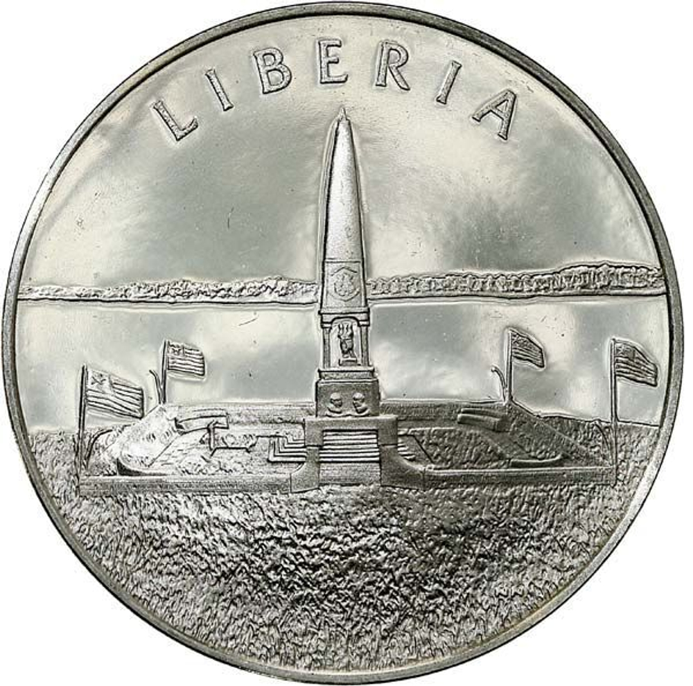 France, Les Médailles des Nations du Monde Liberia Medal, 1979
