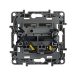 Выключатель 2х-клавишный с подсветкой/индикацией 10А 250В слоновая кость ETIKA Legrand