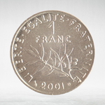 France, 1 Franc 2001 - Signature "O. Roty", VF