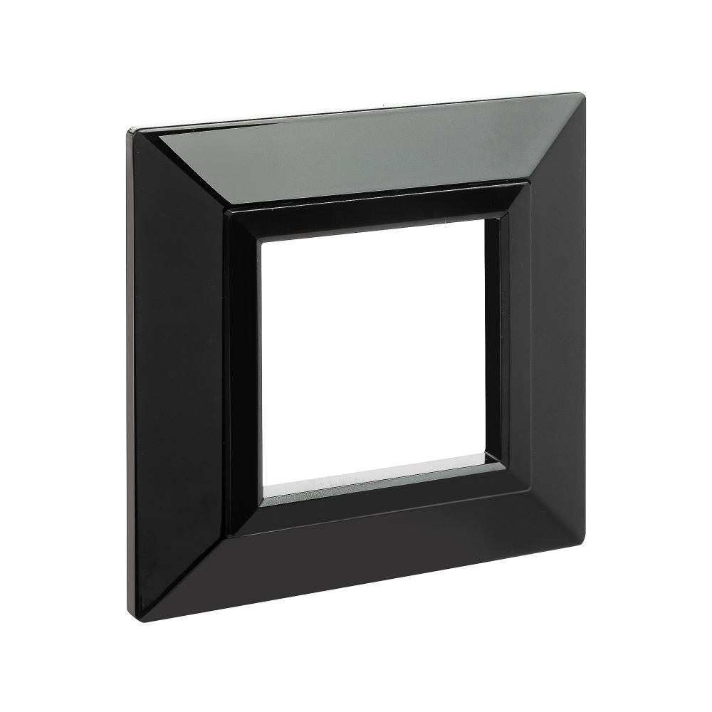 Рамка из металла, "Avanti", черная, 1 пост (2 мод.)