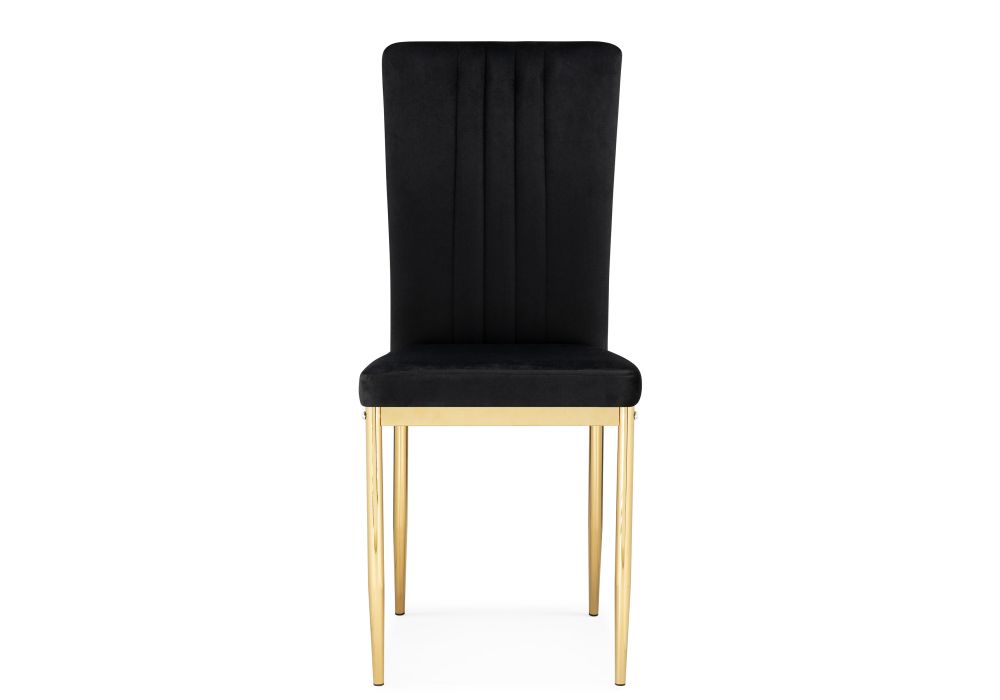 Стул на металлокаркасе Rek black / gold
