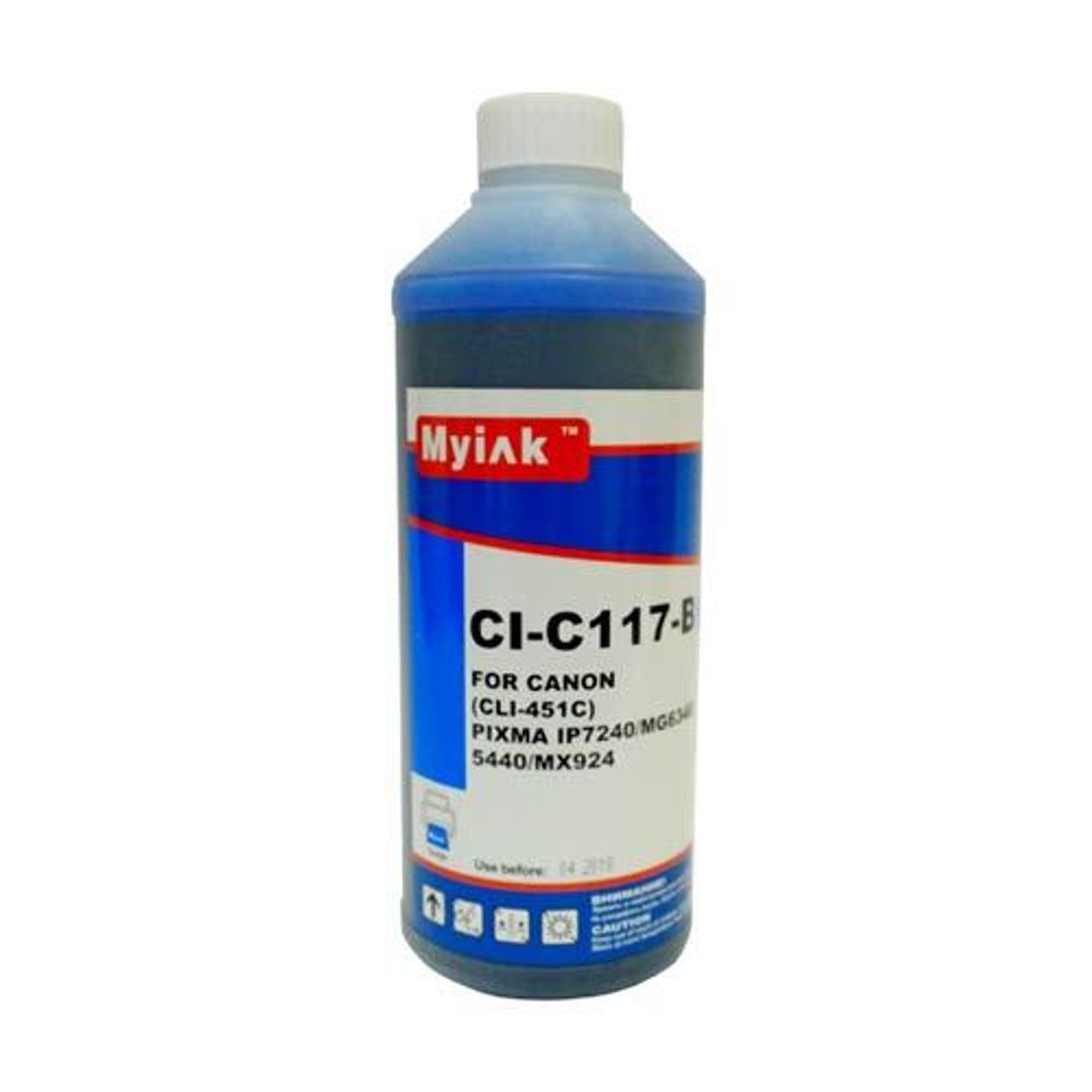Чернила для CANON CLI-451C (1л, cyan, Dye) CI-C117-B Gloria™ MyInk