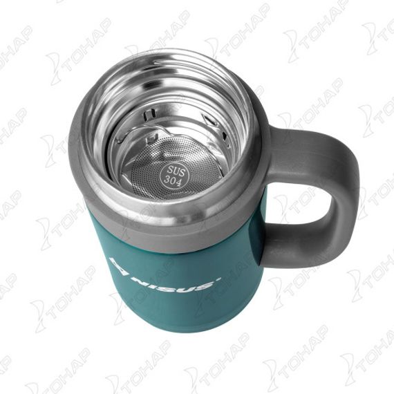 Термос-кружка с ручкой + ситечко 450мл (NA.TMK-HBG-450-13) Nisus