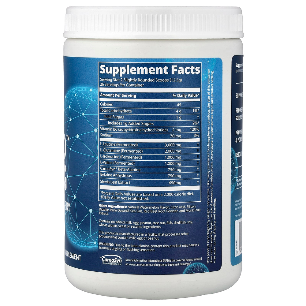 MRM Nutrition, Relow BCAA+G™, средство для восстановления после тренировки, со вкусом арбуза, 330 г (11,6 унции)