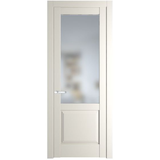 Межкомнатная дверь эмаль Profil Doors 4.2.2PD перламутр белый стекло матовое