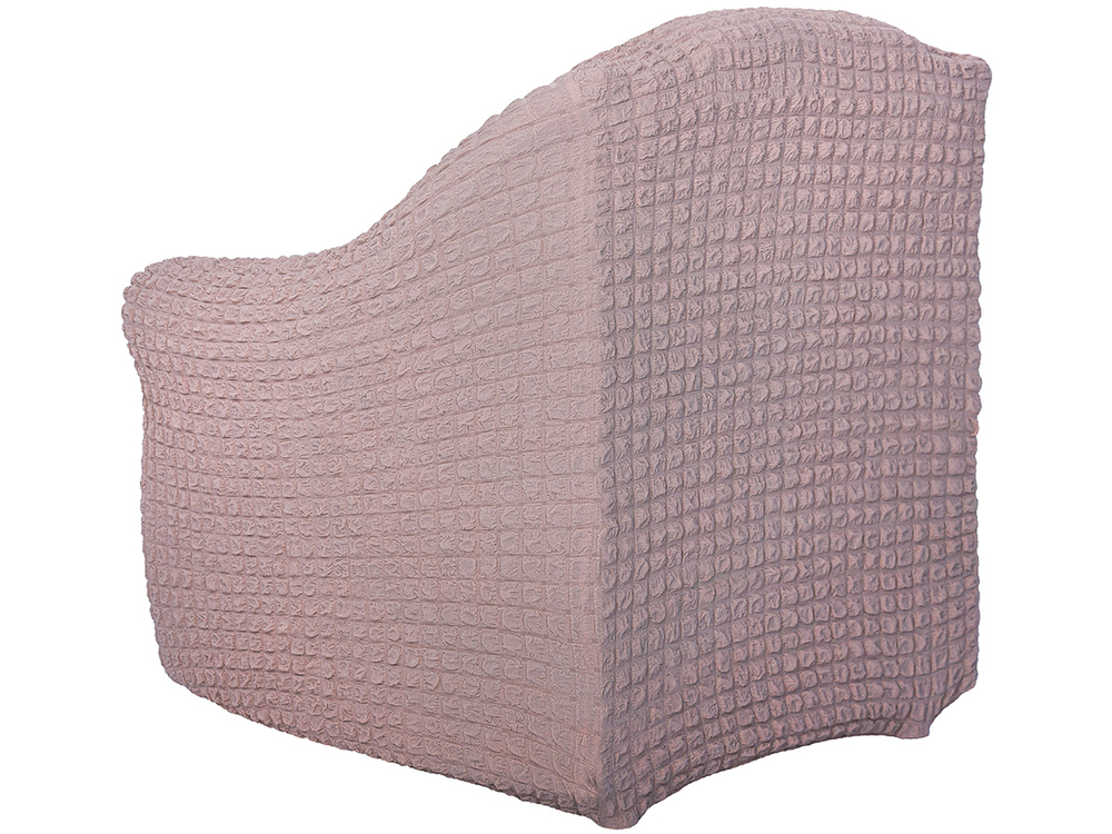 Чехол на кресло без оборки Модерн, цвет Пудра