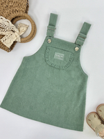 Сарафан из вельвета, цвет оливковый