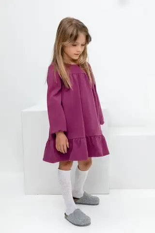 платье  для девочки  КР 5819/насыщенная клюква