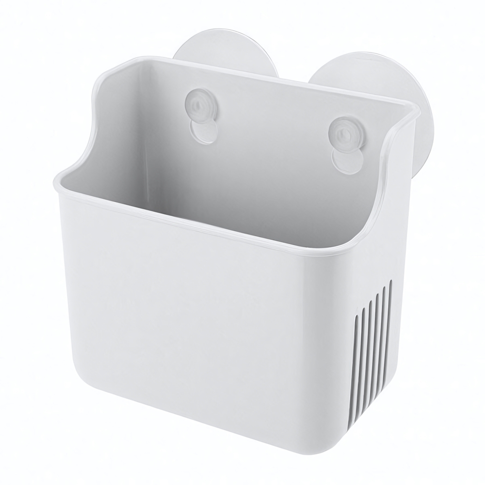 Держатель подвесной на присосах helper, 127х90х124 мм (белый)