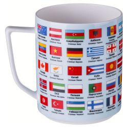 КРУЖКА LEFARD "ФЛАГИ СТРАН МИРА" 630 МЛ (КОР=24ШТ.)