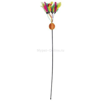 Игрушка-дразнилка для кошек "Карнавал", d40/650мм, Triol