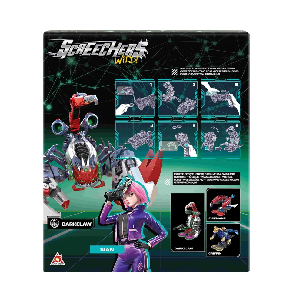 Дикие Скричеры. Игровой набор Бласт Матрикс Дарккло S5. ТМ Screechers Wild