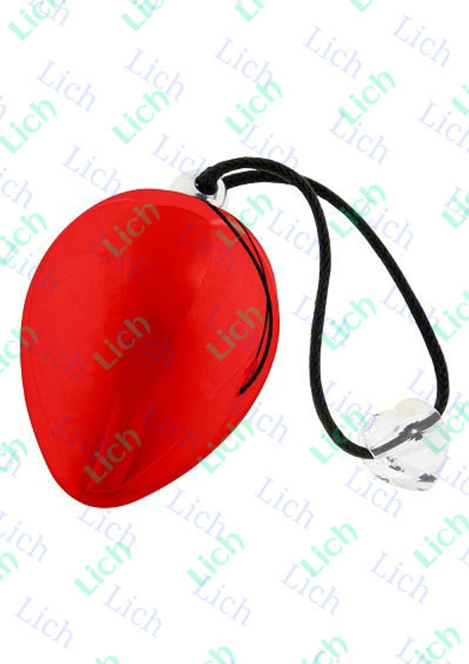 Красное виброяичко с кристаллом Swarovski EggXitting, 3.8 см