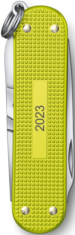 Нож перочинный Victorinox Classic SD Alox, 58 мм, 5 функций, желтый, подарочная коробка